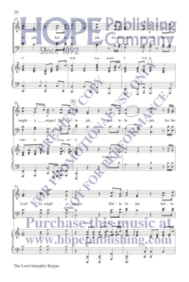 The Lord Almighty Reigns - McDonald - SATB