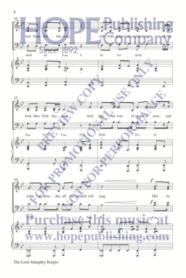 The Lord Almighty Reigns - McDonald - SATB