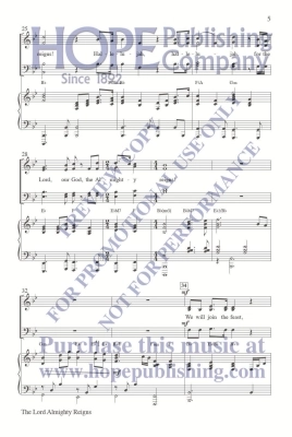 The Lord Almighty Reigns - McDonald - SATB