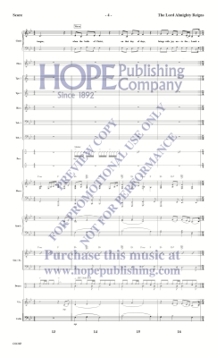 The Lord Almighty Reigns - McDonald - Instrumental Parts