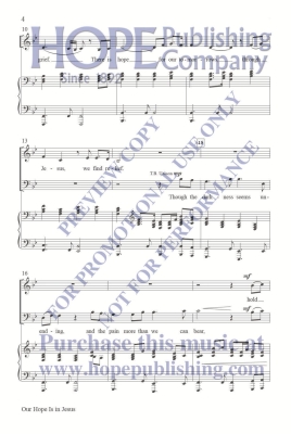 Our Hope Is in Jesus - McDonald - SATB