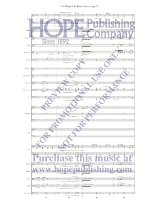 Our Hope Is in Jesus - McDonald - Orchestration