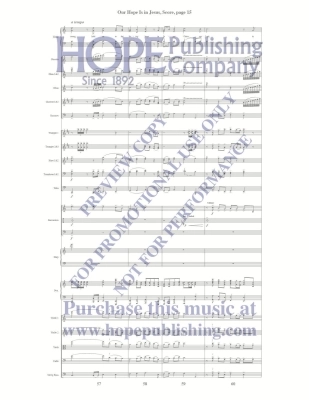 Our Hope Is in Jesus - McDonald - Orchestration