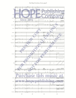 Our Hope Is in Jesus - McDonald - Orchestration