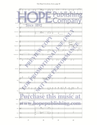 Our Hope Is in Jesus - McDonald - Orchestration