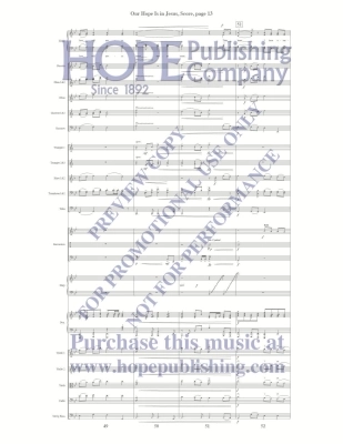 Our Hope Is in Jesus - McDonald - Orchestration