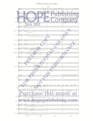 Our Hope Is in Jesus - McDonald - Orchestration