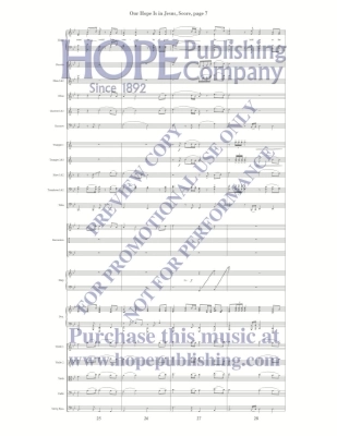 Our Hope Is in Jesus - McDonald - Orchestration