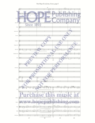 Our Hope Is in Jesus - McDonald - Orchestration