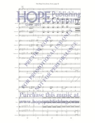 Our Hope Is in Jesus - McDonald - Orchestration