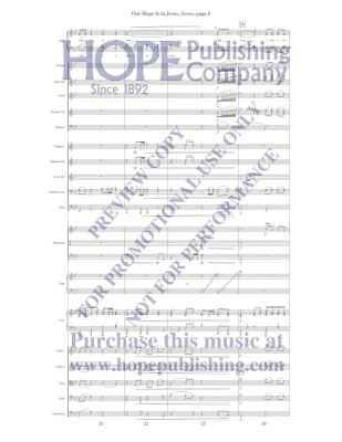 Our Hope Is in Jesus - McDonald - Orchestration