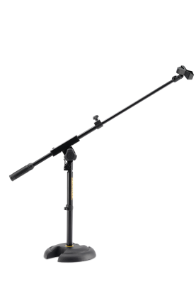 Low Profile Microphone Stand with Telescopic Boom Arm