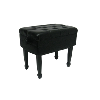 Bench World - CONCERTO PRO 1G PE Adjustable Piano Bench - Polished Ebony