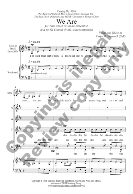 We Are - Barnwell - SATB