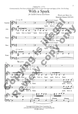 With a Spark - Gimon - SATB