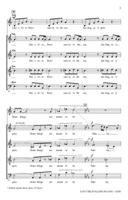 Can\'t Help Falling in Love - Shaw - SATB