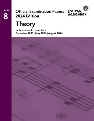 Frederick Harris Music Company - RCM Official Examination Papers 2024 Edition: Theory, Level 8 - Book