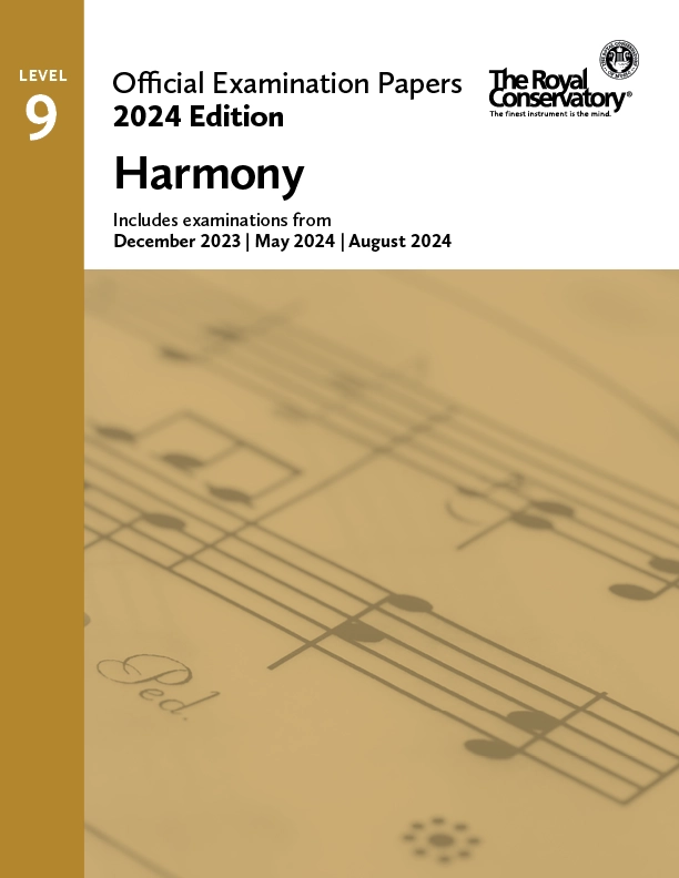 RCM Official Examination Papers 2024 Edition: Harmony, Level 9 - Book