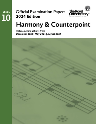 Frederick Harris Music Company - Frederick Harris Music Company RCM Official Examination Papers 2024 Edition: Harmony & Counterpoint, Level 10 - Book