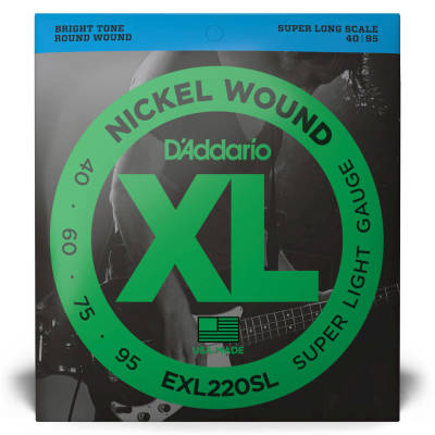 EXL220SL - Nickel Round Wound SUPER-LONG SCALE 40-95