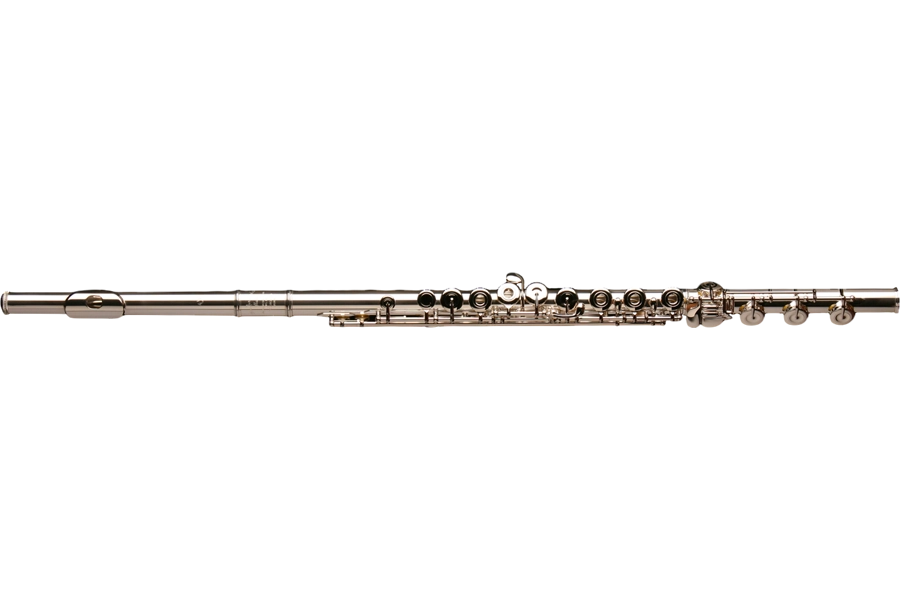 GX Series Solid Silver Flute with Heavy Wall, Open-Hole and B-Foot