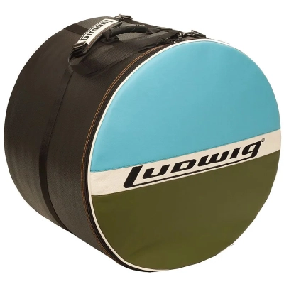 Ludwig Drums - LX24BO Atlas Classic Blue/Olive Bass Drum Bag - 16x24