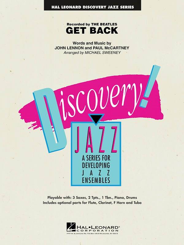 Get Back - Lennon /McCartney /Sweeney - Jazz Ensemble - Gr. 1