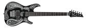 Ibanez - Limited Edition Joe Satriani Signature Electric Guitar with Case - Black Paisley