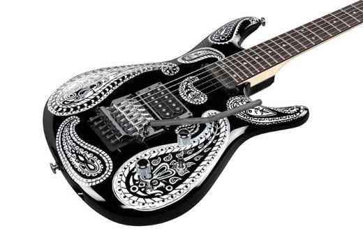 Limited Edition Joe Satriani Signature Electric Guitar with Case - Black Paisley