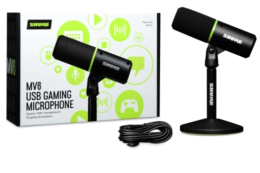 MV6 USB Gaming Microphone - Black