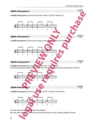 Jost Nickel\'s Beginner Book - Drum Set - Book/Audio Online