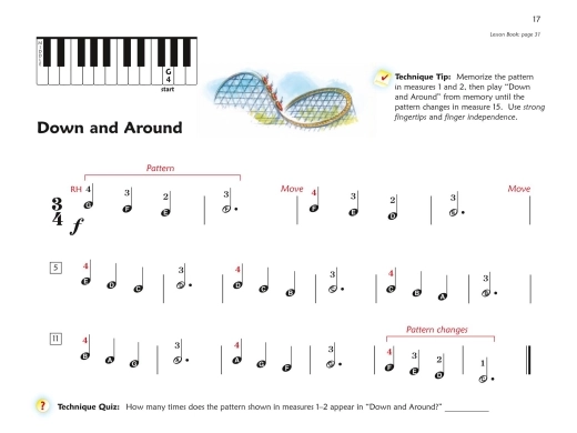 Premier Piano Course, Technique 1A - Piano - Book