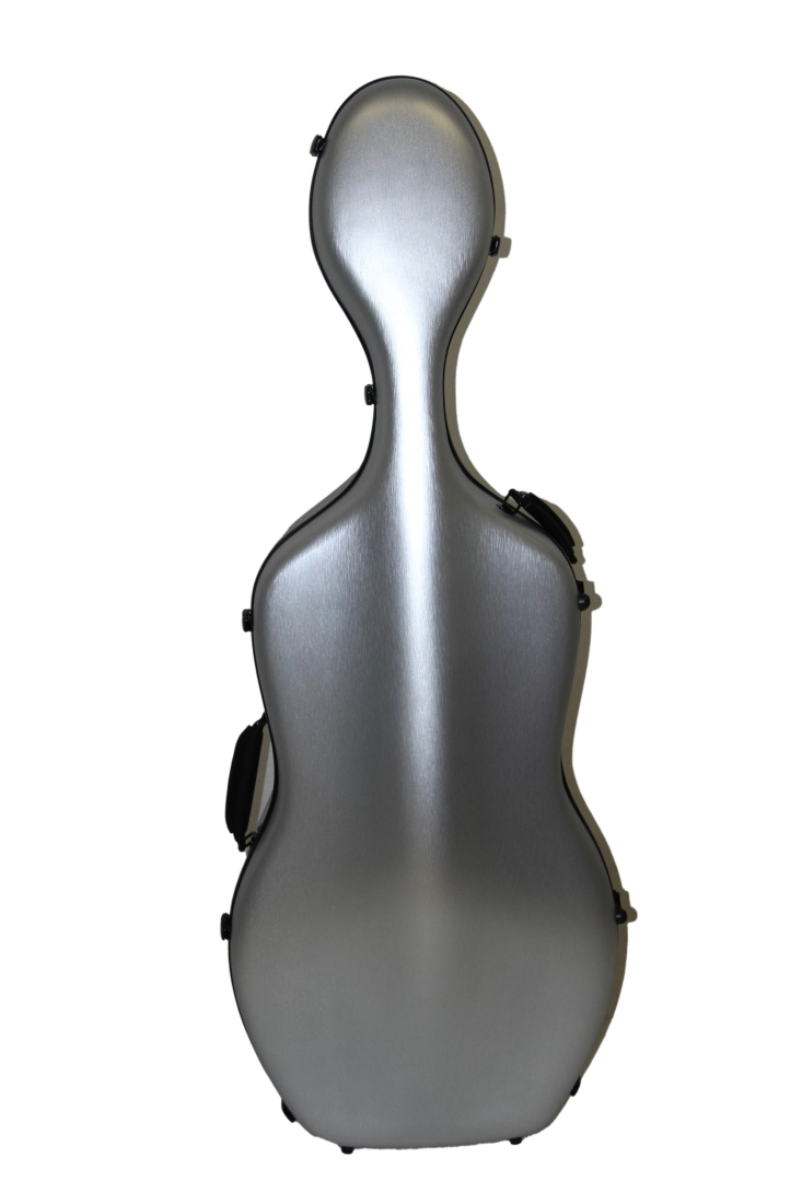 Cello Case with Wheels - 4/4, Silver