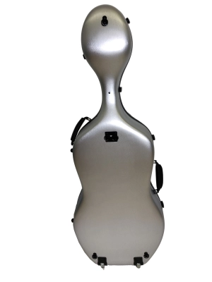 Cello Case with Wheels - 4/4, Silver