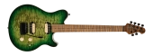Ernie Ball Music Man - Axis Super Sport Electric Guitar with Case - Matcha Quilt