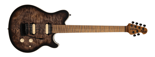 Ernie Ball Music Man - Axis Super Sport Electric Guitar with Case - Charcoal Cloud Quilt