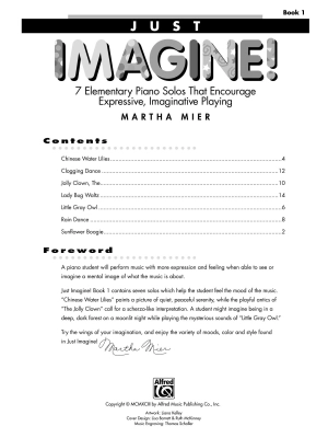 Just Imagine!, Book 1 - Mier - Piano - Book