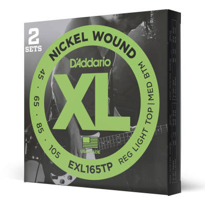 EXL165TP - Twin Pack - Nickel Round Wound LONG SCALE 45-105