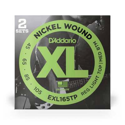 EXL165TP - Twin Pack - Nickel Round Wound LONG SCALE 45-105