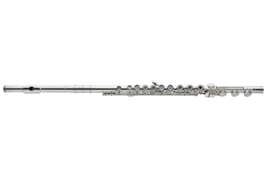 Z Series Silver-Plated Open Hole Flute with Inline G, B Foot, Sterling Silver Headjoint