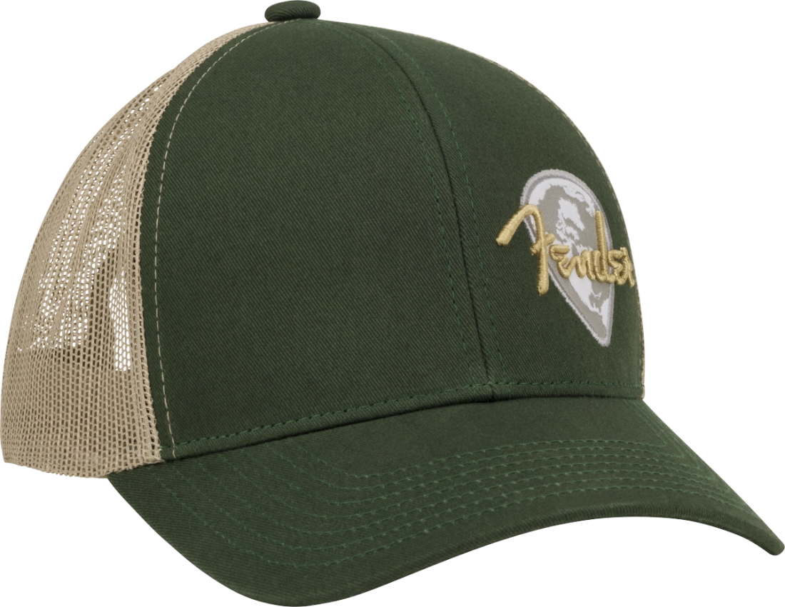 Globe Pick Patch Hat - Green/Khaki