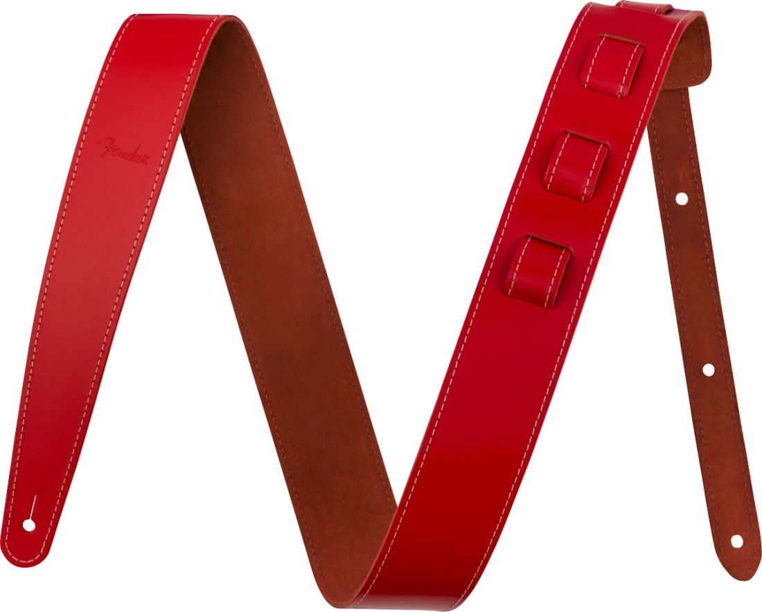 2\'\' Essentials Leather Strap - Red