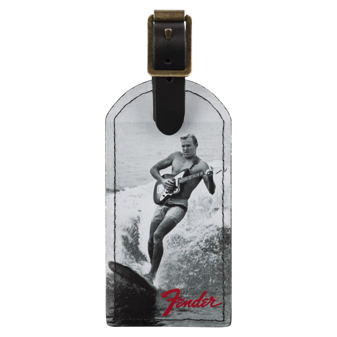 Vintage Ad Luggage Tag - Surfer