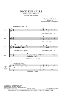 Deck the Halls (from CoolSide of Yuletide) - Papoulis/Nunez - SATB