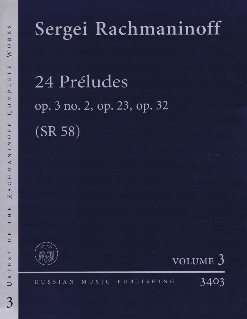 24 Preludes Op. 3 No. 2, Op. 23, Op. 32 - Rachmaninoff/Antipov - Piano - Book