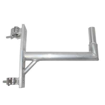 14'' Aluminum Speaker Mounting Pole Extension with Dual Truss Clamps for F34 F32 F31 Segments - 2'' Diameter