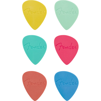 Fender - Offset Picks (6 Pack) - 0.83 Multi-coloured