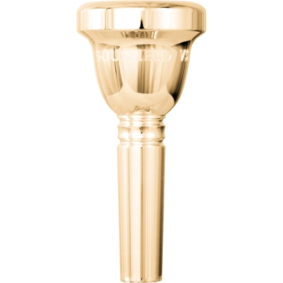 Griego Mouthpieces - Ian Bousfield Tenor Trombone Virtuoso Series Large Shank Mouthpiece - 4, Gold-Plated