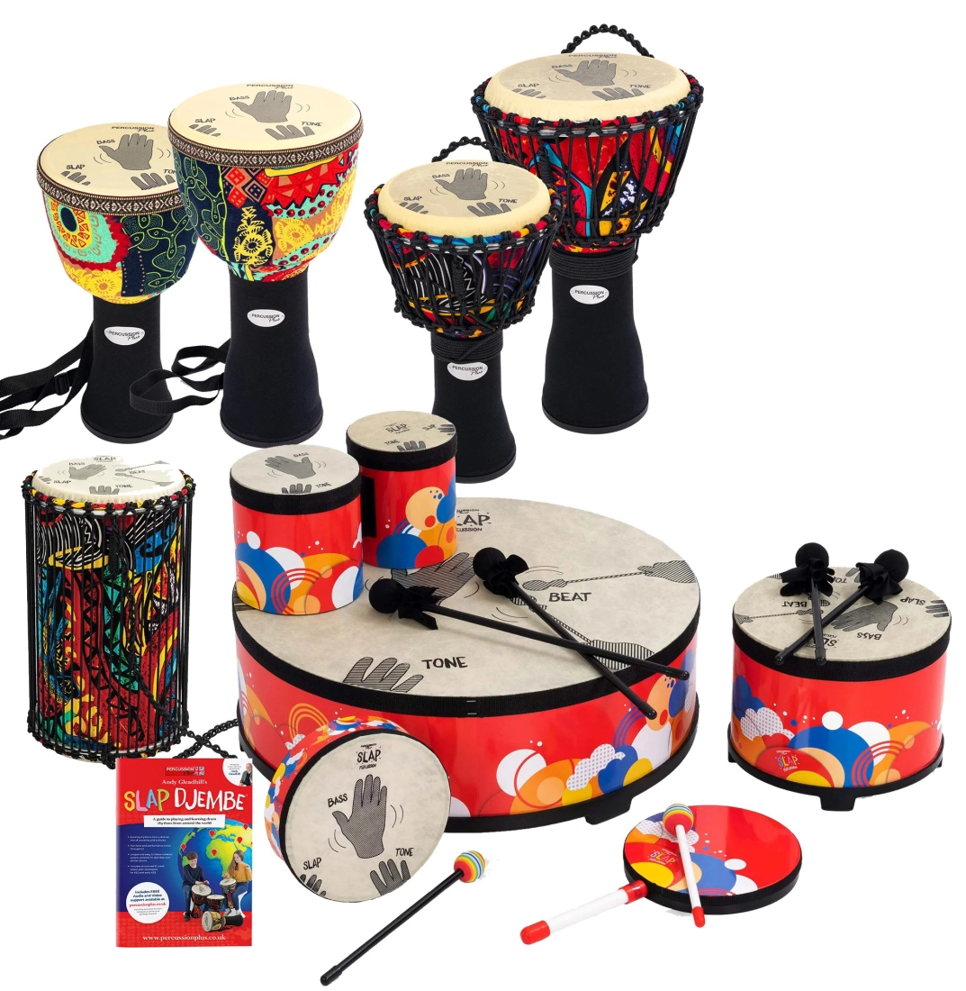 Slap Sampler Bundle with Pre-tuned Djembes and Hand Drums