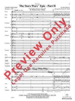 Suite from the Star Wars Epic -- Part II - Williams/Smith - Full Orchestra - Gr. 4